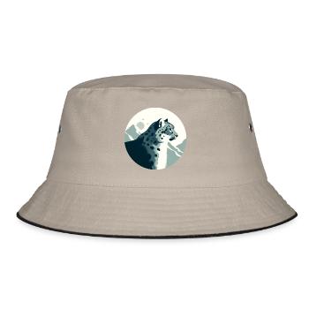 Snow leopard - Bucket Hat - khaki/black - Front