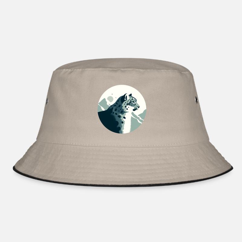 Schneeleopard Bucket Hat