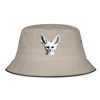 Fennec - Bucket Hat - khaki/black - Front