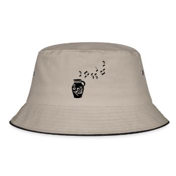 Musik Bembel Frankfurt - Bucket Hat - Khaki/Schwarz - Vorne