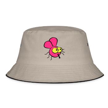 Fly - Bucket Hat - khaki/black - Front