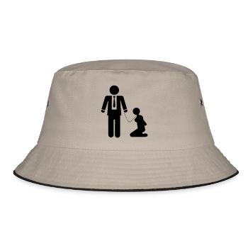 BDSM Master - Bucket Hat - Khaki/Schwarz - Vorne