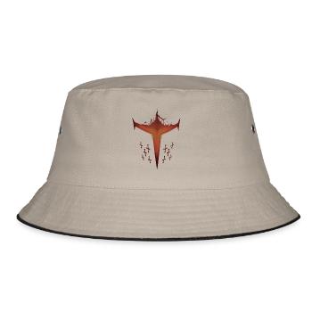 Glühen - Bucket Hat - Khaki/Schwarz - Vorne