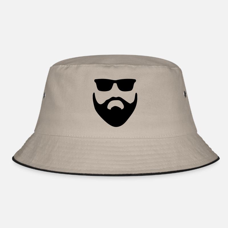 Bart mit Brille Bucket Hat