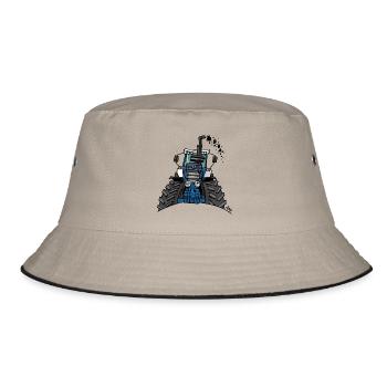 0538 tracteur bleu - Bob - kaki/noir - Devant