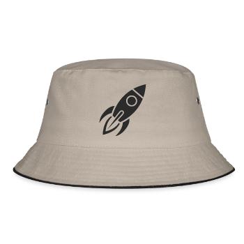 rocket - Bucket Hat - khaki/black - Front