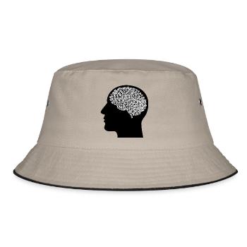 Sex im Kopf Geschenkidee - Bucket Hat - Khaki/Schwarz - Vorne