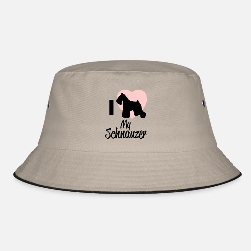 J'aime mon Schnauzer! - Bob - kaki/noir
