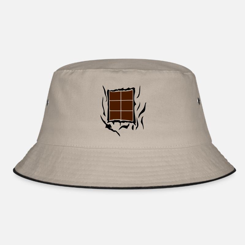 abdominal dechire1 chocolate tablet Bucket Hat