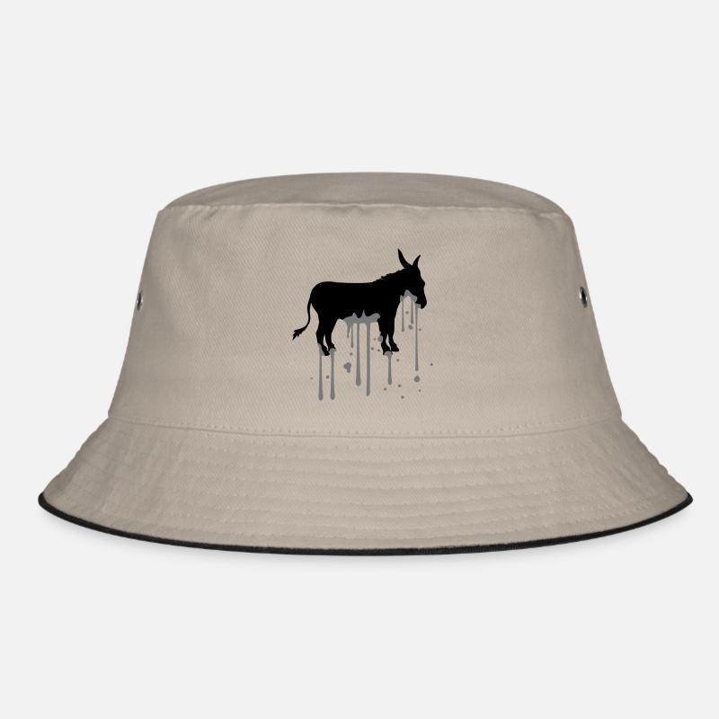 stempel tropfen farbe klecks graffiti spray esel p Bucket Hat