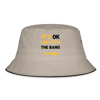 Im with the Band - Bucket Hat - khaki/black - Front