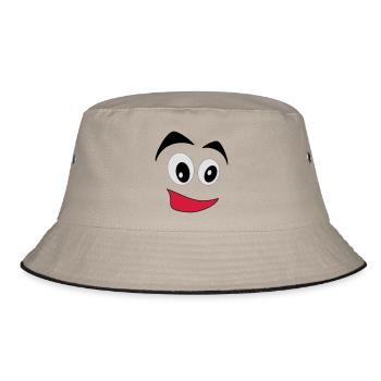 comic - Bucket Hat - khaki/black - Front
