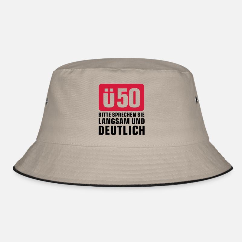 u50_bitte_langsam_und_deutlich_f2 Bucket Hat