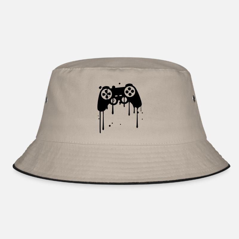 controller graffiti tropfen klex farbe spritzer Bucket Hat