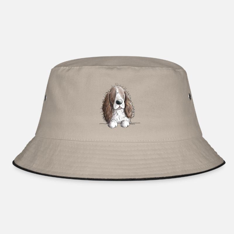 Englischer Springer Spaniel I Comic Hund Geschenk Bucket Hat