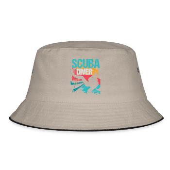 Plongée Scuba Plongée - Bob - kaki/noir - Devant