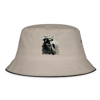 MZ RT 125 Zschopau - Bucket Hat - Khaki/Schwarz - Vorne