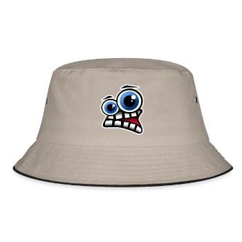 Face Comic - Bucket Hat - khaki/black - Front