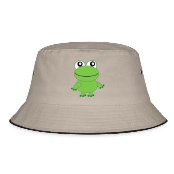 Frog - Bucket Hat - khaki/black - Front
