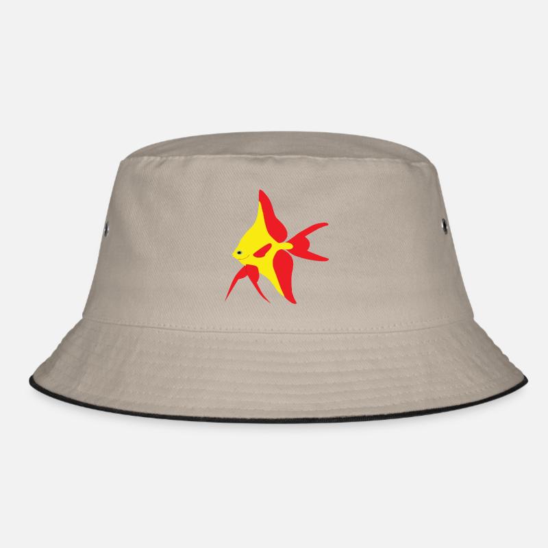 Poisson drapeau rouge et jaune Bob