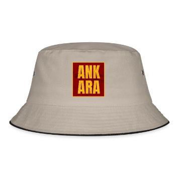 Ankara Lettres majuscules Jaune Rouge - Bob - kaki/noir - Devant