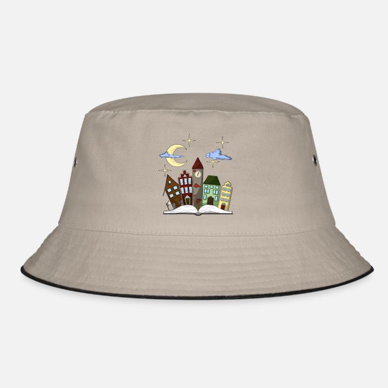 Märchenhafte Stadt der Nächte Bucket Hat