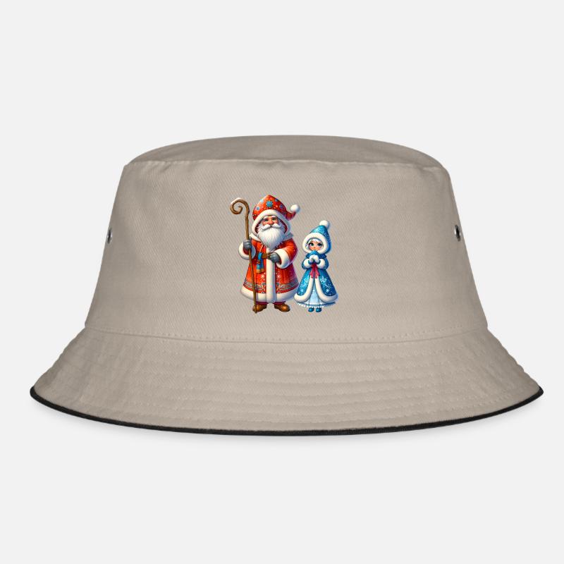Ded Moroz Snegurotschka russischer Weihnachtsmann Bucket Hat