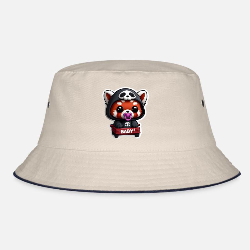 Panda bébé en capuche noir Bob