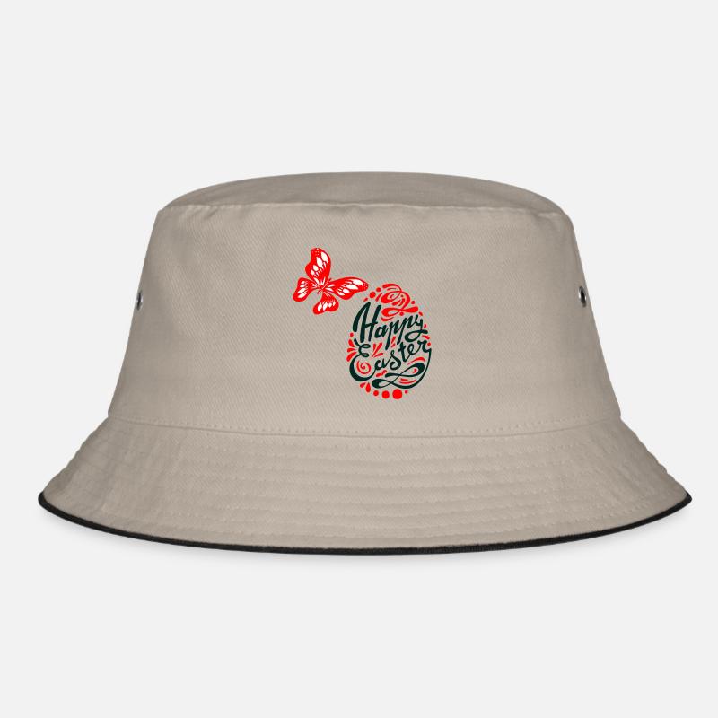 Easter Egg Butterfly Easter Bucket Hat