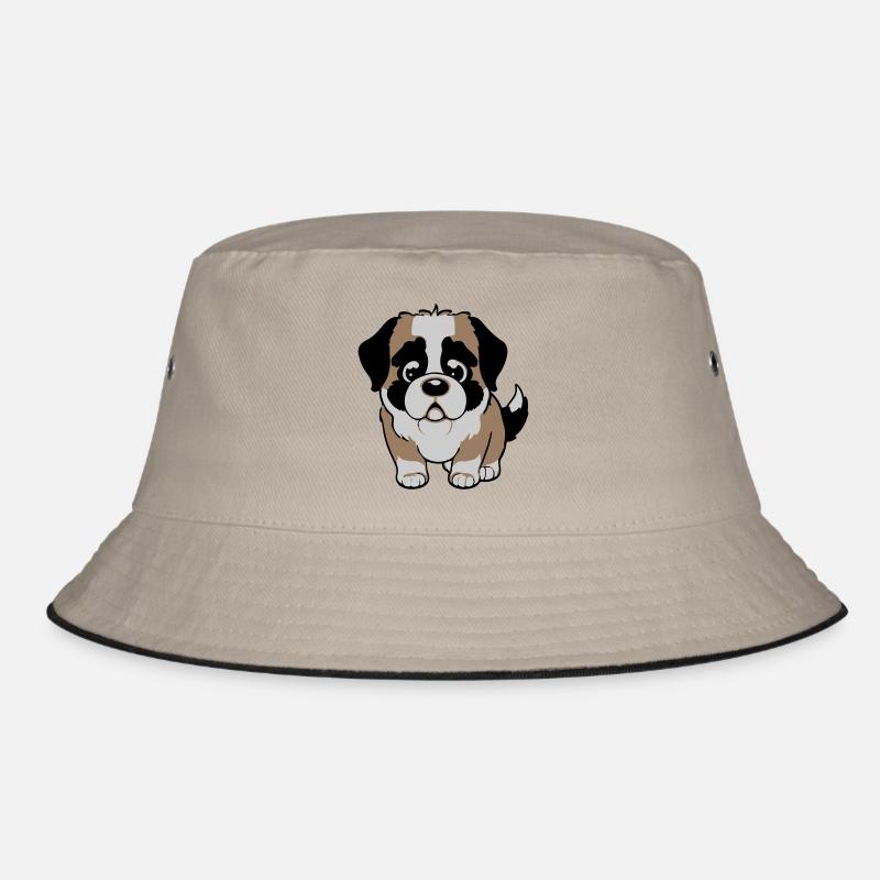 St. Bernard dog - Bucket Hat - khaki/black