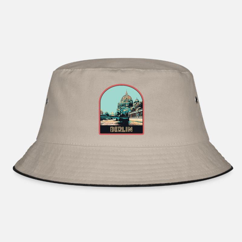 Illustration Historische Mitte Berlins Bucket Hat