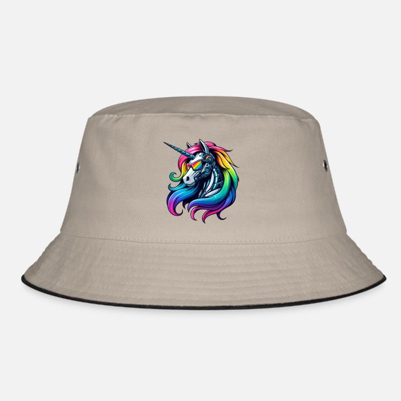 Cool Cyborg Licorne Arc-en-ciel Bob