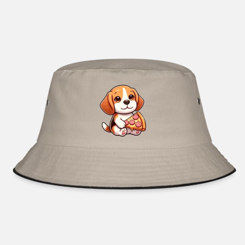 Beagle Dog Salami Pizza Indulgence Bucket Hat