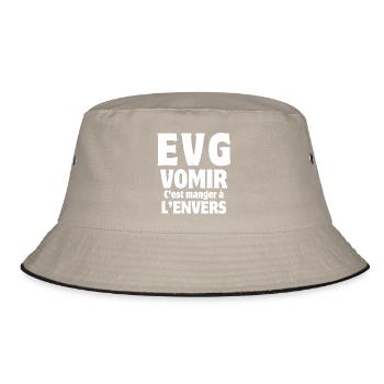 bachelor party, bachelor party, wedding - Bucket Hat - khaki/black - Front
