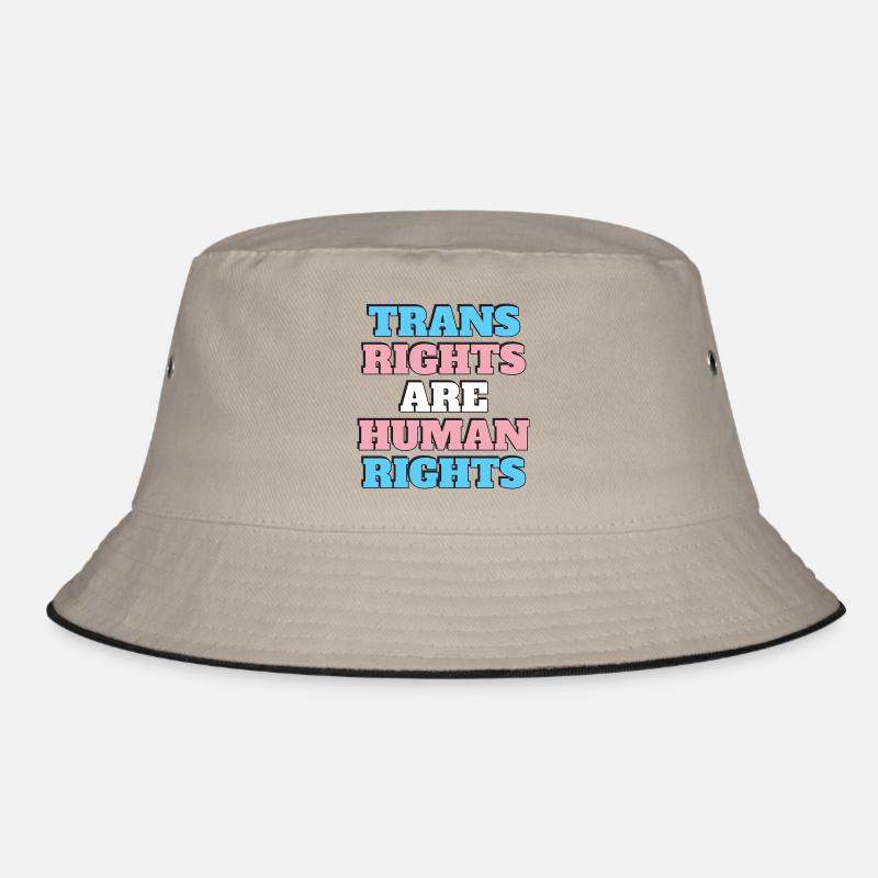 Trans Rights Are Human Rights Bucket Hat