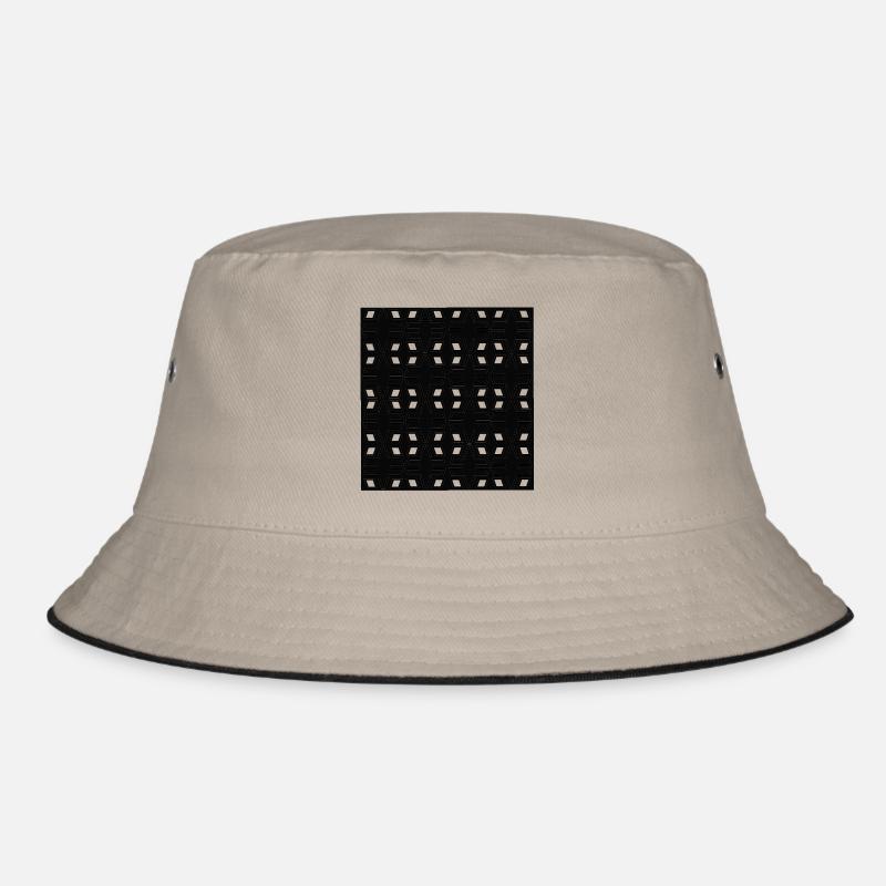 New-Hole-type - Bucket Hat - khaki/black