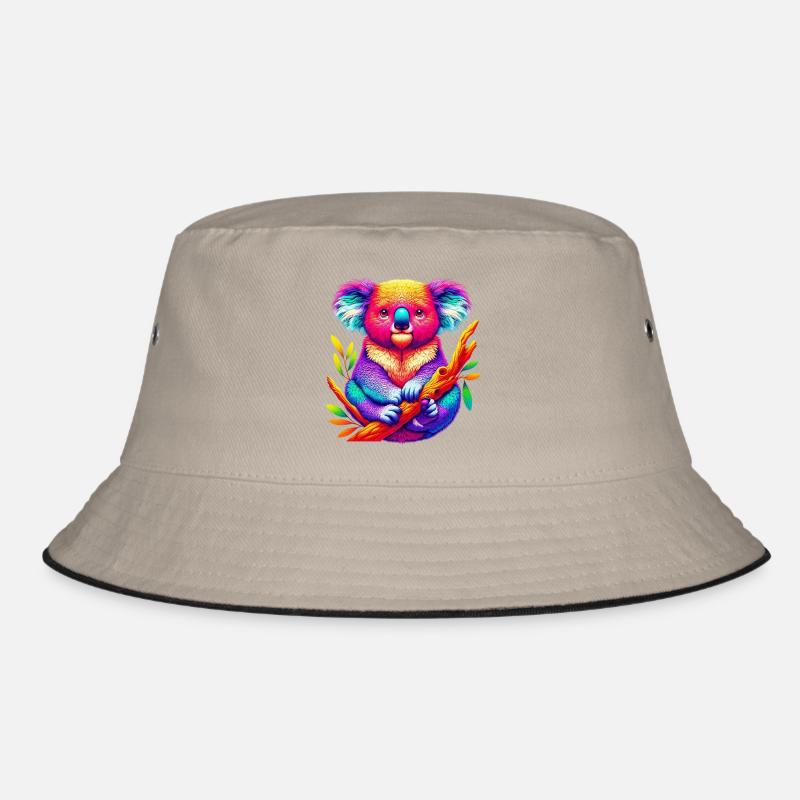 Koala - Bucket Hat - Khaki/Schwarz