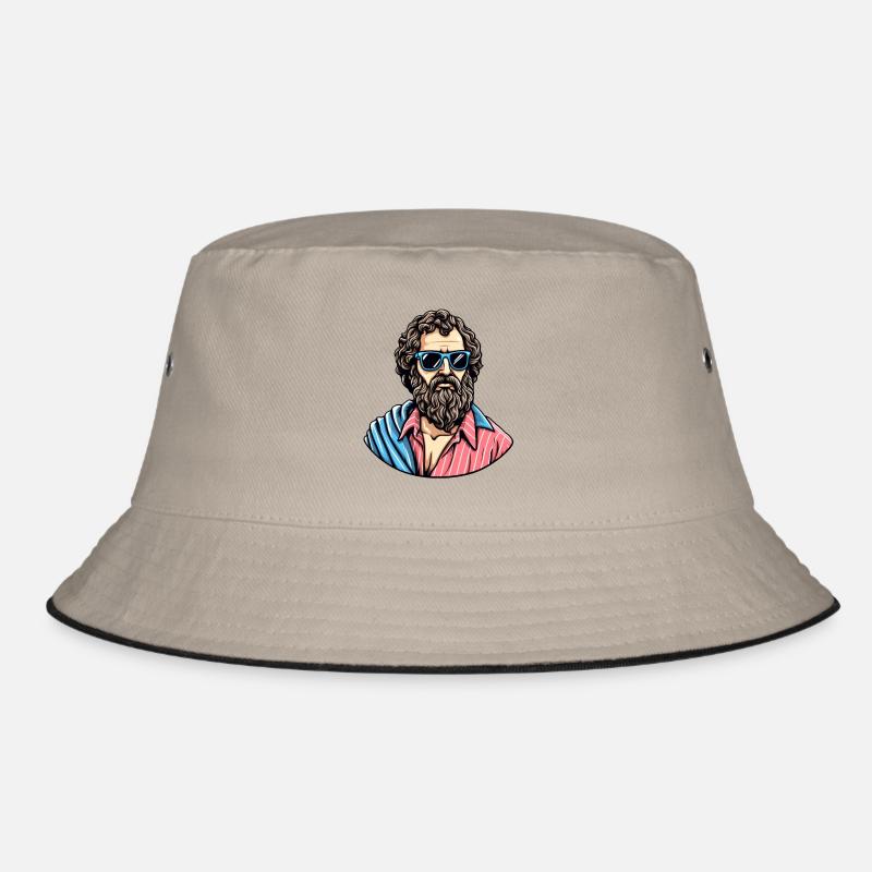 Casual Cool Philosopher Look Bucket Hat