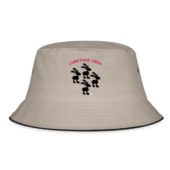 Christmas Crew - Bucket Hat - khaki/black - Front