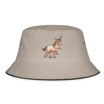 Pferdchen - Bucket Hat - Khaki/Schwarz - Vorne