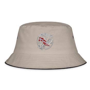 NORWAY FISHING TOUR - Moose - Woman Edition - Bucket Hat - Khaki/Schwarz - Vorne