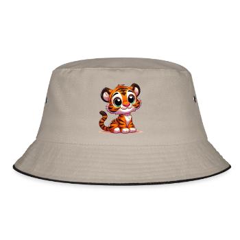 Tiger - Bucket Hat - Khaki/Schwarz - Vorne