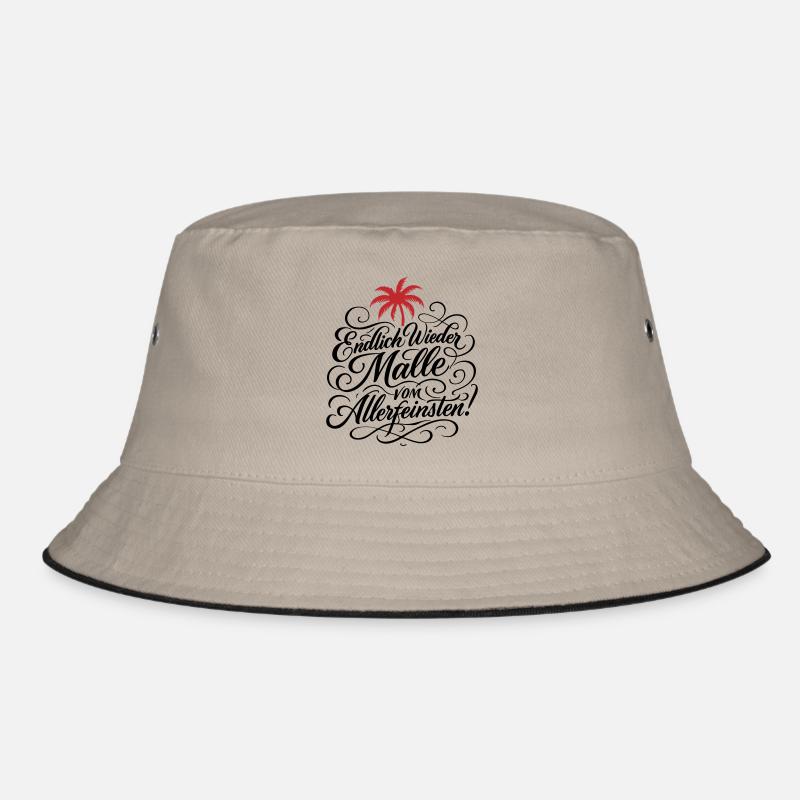Endlich Malle Spruch Urlaub Bucket Hat