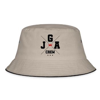JGA Crew - Bucket Hat - Khaki/Schwarz - Vorne