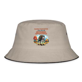 Husky Outdoor Adventure - Bucket Hat - khaki/black - Front