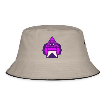 Third Eye Logo - Bucket Hat - khaki/black - Front
