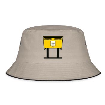 Munich Yellow Mailbox - Bucket Hat - khaki/black - Front