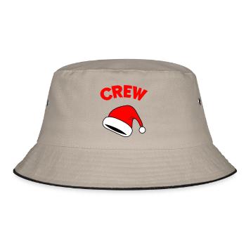 Santa Crew - Bucket Hat - Khaki/Schwarz - Vorne