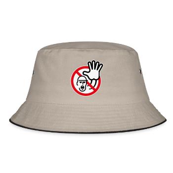 Panneau d’avertissement / Avertissement / Interdiction (Symbole / 3C) - Bob - kaki/noir - Devant