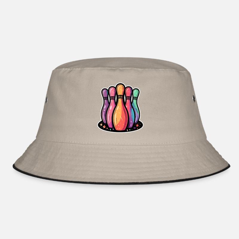 Funny Bowling Pins Bucket Hat